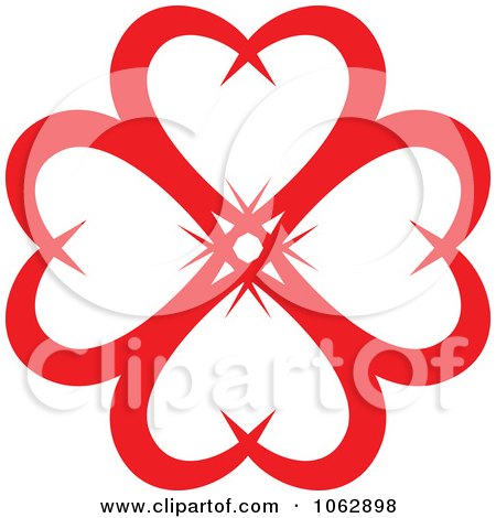 Clipart Circle Of Red Hearts 5 - Royalty Free Vector Illustration by Vector Tradition SM