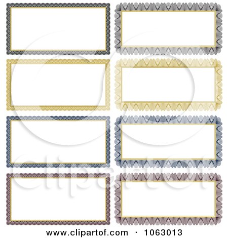 Clipart Long Frames Digital Collage - Royalty Free Vector Illustration by BestVector