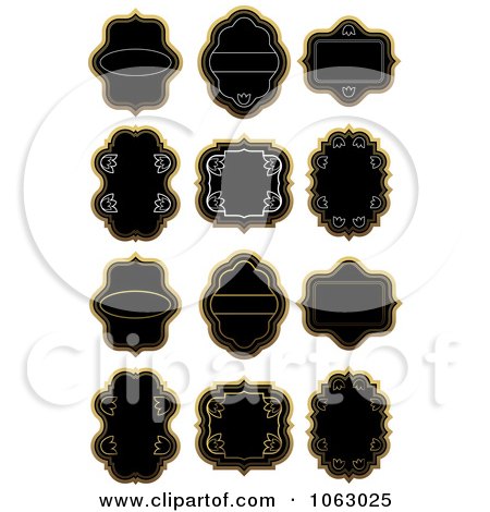 Clipart Blank Labels Digital Collage 6 - Royalty Free Vector Illustration by Vector Tradition SM