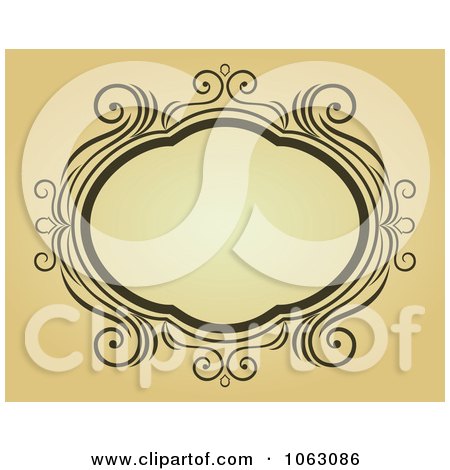 Clipart Vintage Ornate Frame 19 - Royalty Free Vector Illustration by Vector Tradition SM