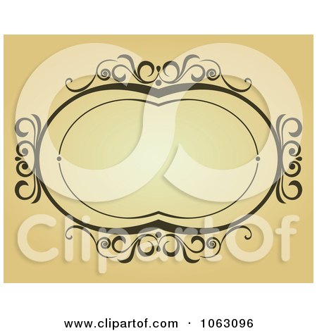 Clipart Vintage Ornate Frame 50 - Royalty Free Vector Illustration by Vector Tradition SM