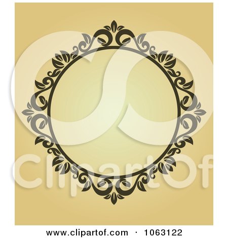 Clipart Ornate Vintage Frame 1 - Royalty Free Vector Clip Art Illustration by Vector Tradition SM