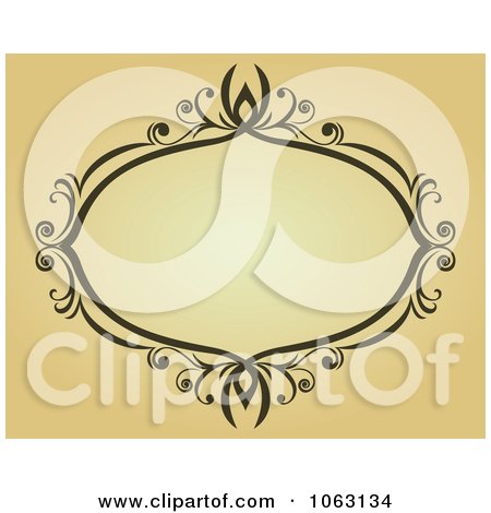Clipart Vintage Ornate Frame 54 - Royalty Free Vector Illustration by Vector Tradition SM
