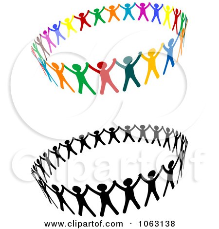 Clipart People Unified Digital Collage - Royalty Free Vector Illustration by Vector Tradition SM