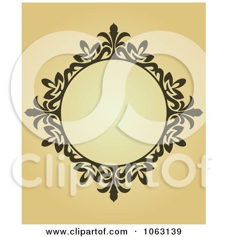 Clipart Vintage Ornate Frame 80 - Royalty Free Vector Illustration by Vector Tradition SM