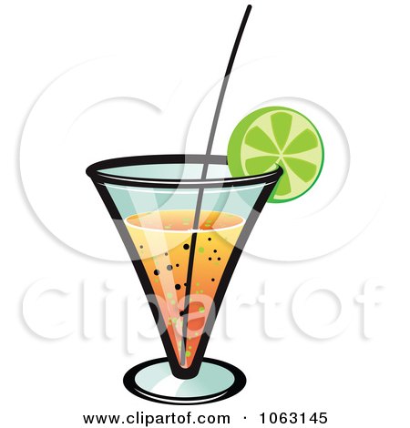 Clipart Orange Cocktail - Royalty Free Vector Illustration by Vector Tradition SM