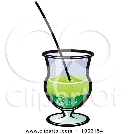 Clipart Green Cocktail - Royalty Free Vector Illustration by Vector Tradition SM