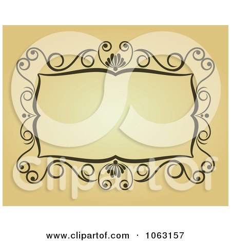 Clipart Vintage Ornate Frame 41 - Royalty Free Vector Illustration by Vector Tradition SM