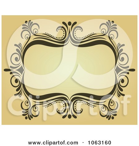 Clipart Vintage Ornate Frame 8 - Royalty Free Vector Illustration by Vector Tradition SM