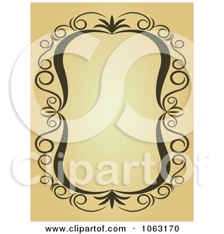 Clipart Vintage Ornate Frame 48 - Royalty Free Vector Illustration by Vector Tradition SM
