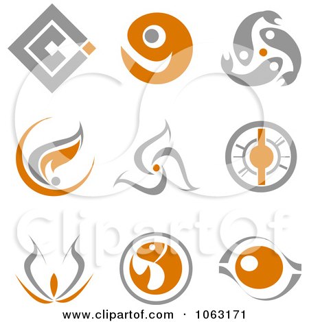 Clipart Abstract Design Element Logos Digital Collage 11 - Royalty Free Vector Illustration by Vector Tradition SM