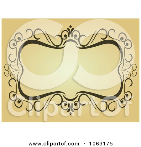 Clipart Vintage Ornate Frame 25 - Royalty Free Vector Illustration by Vector Tradition SM