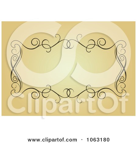 Clipart Vintage Ornate Frame 75 - Royalty Free Vector Illustration by Vector Tradition SM