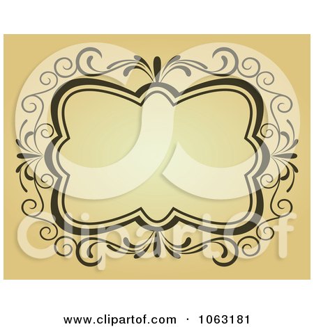 Clipart Vintage Ornate Frame 9 - Royalty Free Vector Illustration by Vector Tradition SM