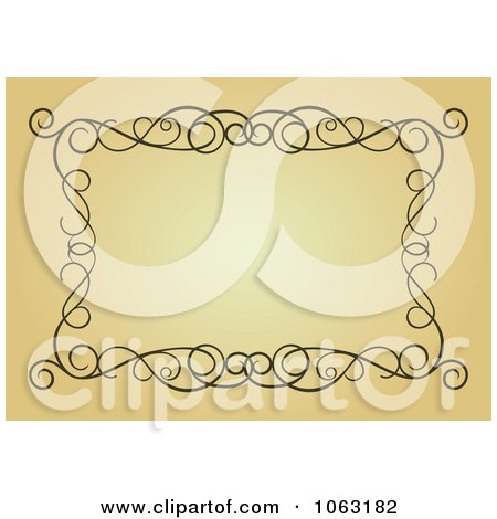 Clipart Vintage Ornate Frame 70 - Royalty Free Vector Illustration by Vector Tradition SM