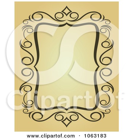 Clipart Vintage Ornate Frame 40 - Royalty Free Vector Illustration by Vector Tradition SM