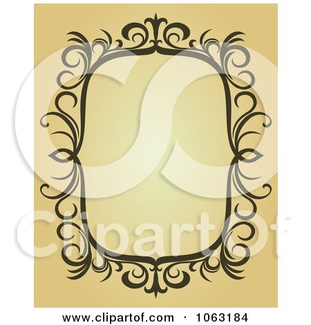 Clipart Vintage Ornate Frame 37 - Royalty Free Vector Illustration by Vector Tradition SM