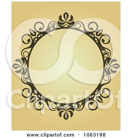 Clipart Vintage Ornate Frame 79 - Royalty Free Vector Illustration by Vector Tradition SM