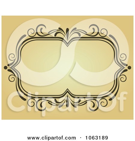 Clipart Vintage Ornate Frame 29 - Royalty Free Vector Illustration by Vector Tradition SM