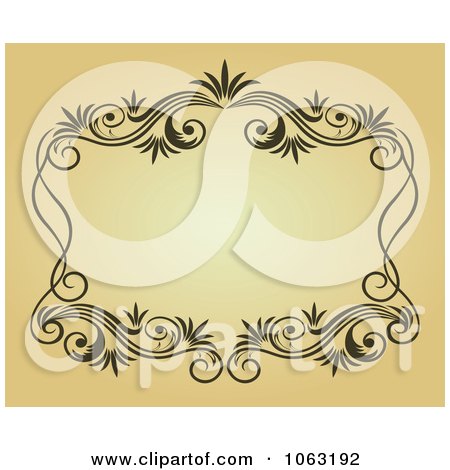 Clipart Vintage Ornate Frame 1 - Royalty Free Vector Illustration by Vector Tradition SM