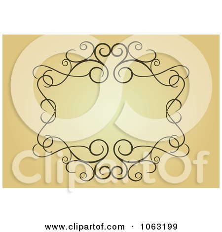 Clipart Vintage Ornate Frame 73 - Royalty Free Vector Illustration by Vector Tradition SM
