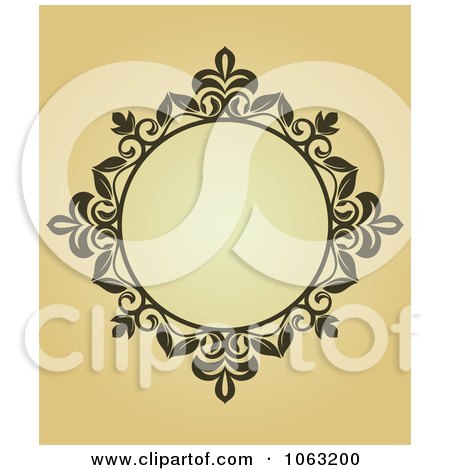 Clipart Vintage Ornate Frame 77 - Royalty Free Vector Illustration by Vector Tradition SM