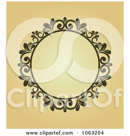 Clipart Vintage Ornate Frame 89 - Royalty Free Vector Illustration by Vector Tradition SM