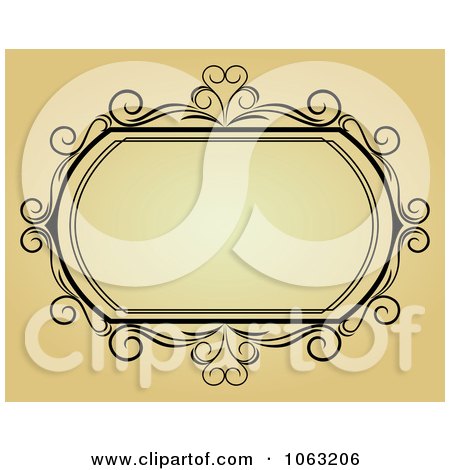 Clipart Vintage Ornate Frame 24 - Royalty Free Vector Illustration by Vector Tradition SM