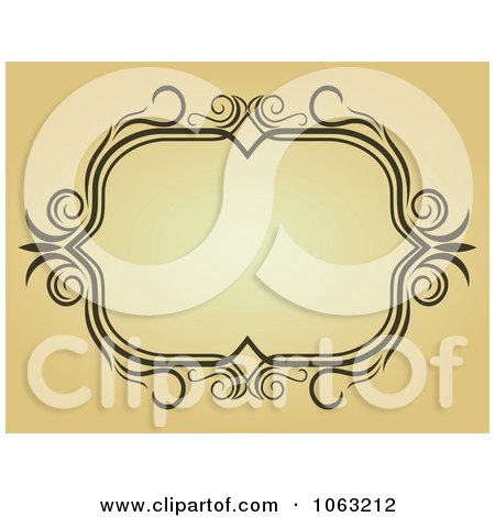 Clipart Vintage Ornate Frame 21 - Royalty Free Vector Illustration by Vector Tradition SM