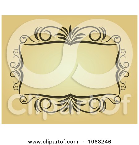 Clipart Vintage Ornate Frame 45 - Royalty Free Vector Illustration by Vector Tradition SM