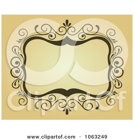 Clipart Vintage Ornate Frame 7 - Royalty Free Vector Illustration by Vector Tradition SM