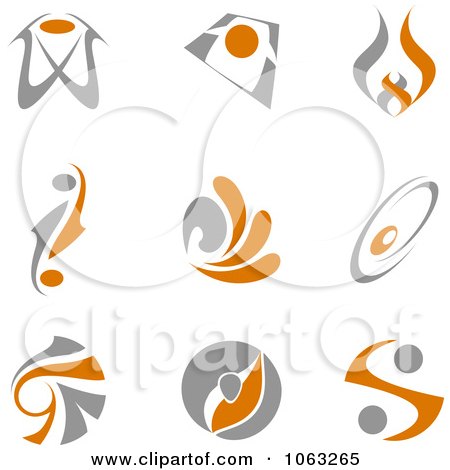Clipart Abstract Design Element Logos Digital Collage 14 - Royalty Free Vector Illustration by Vector Tradition SM