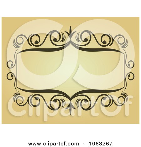 Clipart Vintage Ornate Frame 43 - Royalty Free Vector Illustration by Vector Tradition SM