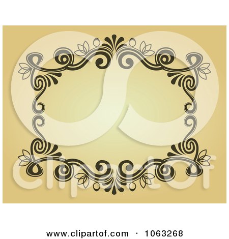 Clipart Vintage Ornate Frame 4 - Royalty Free Vector Illustration by Vector Tradition SM