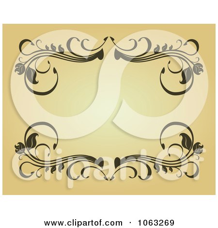 Clipart Vintage Ornate Frame 6 - Royalty Free Vector Illustration by Vector Tradition SM