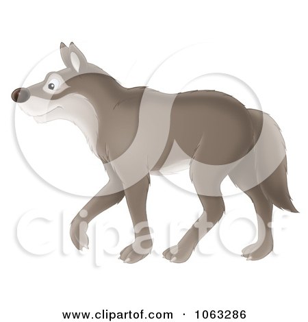 Clipart Wolf - Royalty Free Illustration by Alex Bannykh