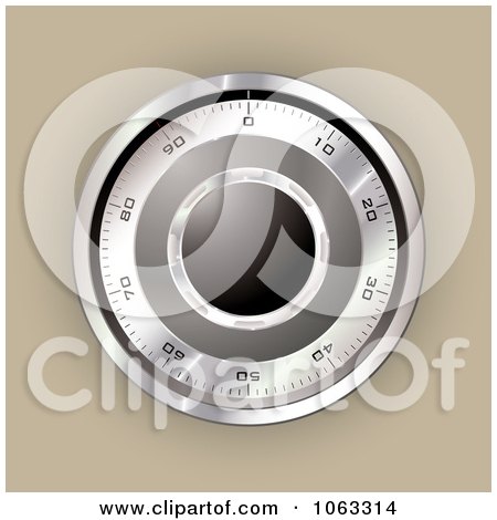Clipart Security Safe Dial - Royalty Free Vector Illustration by michaeltravers