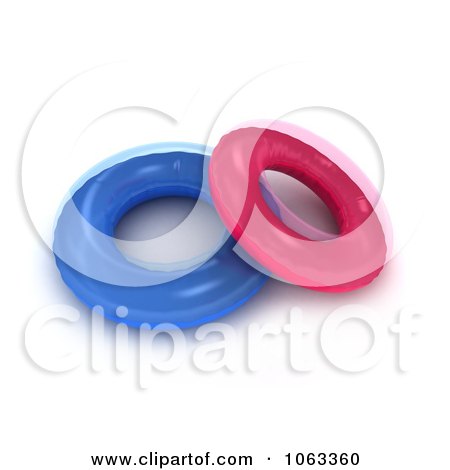 Clipart 3d Inner Tubes - Royalty Free CGI Illustration by BNP Design Studio