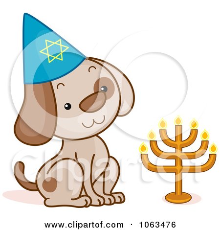 Clipart Passover Dog - Royalty Free Vector Illustration by BNP Design Studio