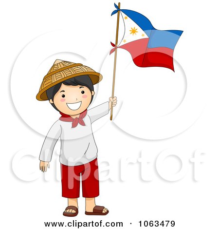 Clipart Filipino Independence Day Boy - Royalty Free Vector Illustration by BNP Design Studio