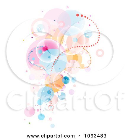 Clipart Surreal Background Of Bubbles On White - Royalty Free Vector Illustration by BNP Design Studio
