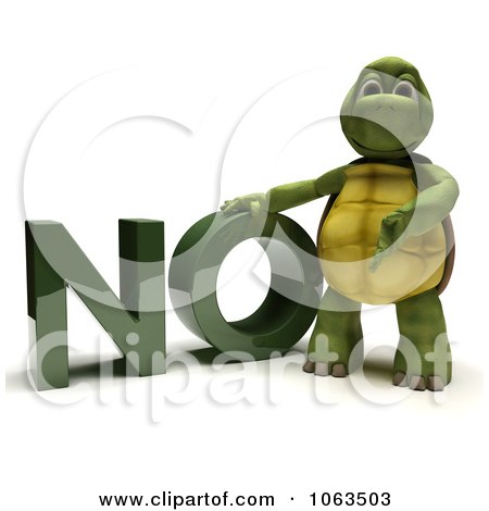 Clipart 3d Tortoise Standing By NO - Royalty Free CGI Illustration by KJ Pargeter