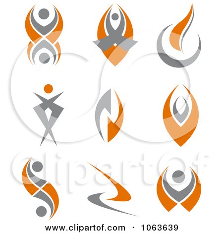 Clipart Abstract Design Element Logos Digital Collage 9 - Royalty Free Vector Illustration by Vector Tradition SM