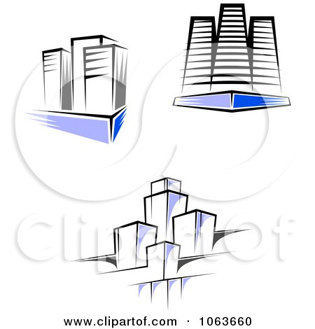 Clipart Skyscrapers Digital Collage 11 - Royalty Free Vector Illustration by Vector Tradition SM