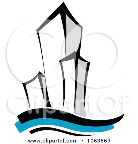 Clipart Highrise Logo 2 - Royalty Free Vector Illustration by Vector Tradition SM