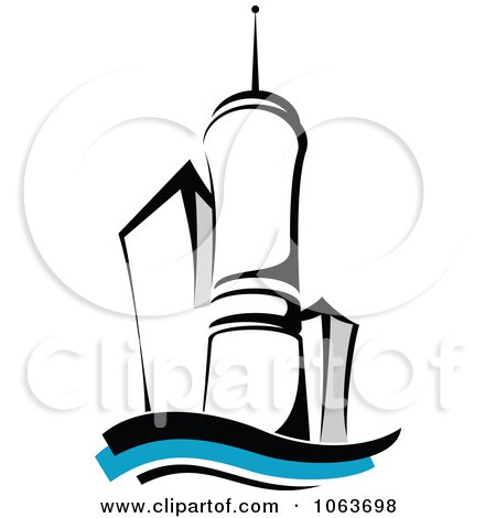 Clipart Highrise Logo 6 - Royalty Free Vector Illustration by Vector Tradition SM