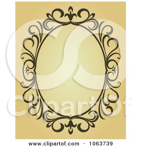 Clipart Vintage Ornate Frame 91 - Royalty Free Vector Illustration by Vector Tradition SM