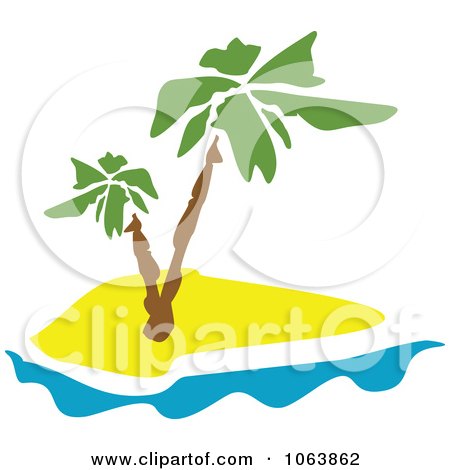 Clipart Palm Tree Logo 5 - Royalty Free Vector Illustration by Vector Tradition SM