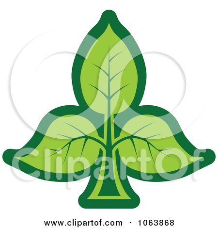 Clipart Green Leaf Seedling Logo 3 - Royalty Free Vector Illustration by Vector Tradition SM
