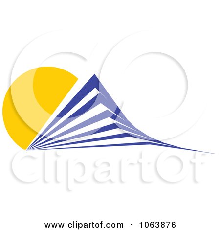 Clipart Blue Skyscraper Logo 52 - Royalty Free Vector Illustration by Vector Tradition SM